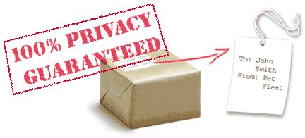 Orders shipped in a plain package